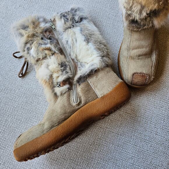 Pajar Genuine Fur Quality Premium Winter Boots Rabbit Fur Deer Hair Size 40 - Picture 11 of 12